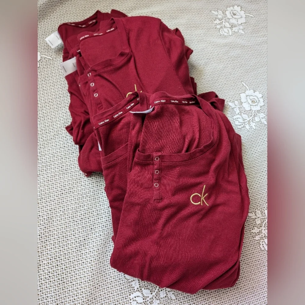 CALVIN KLEIN Loungewear Red size Large, BUNDLE of 5